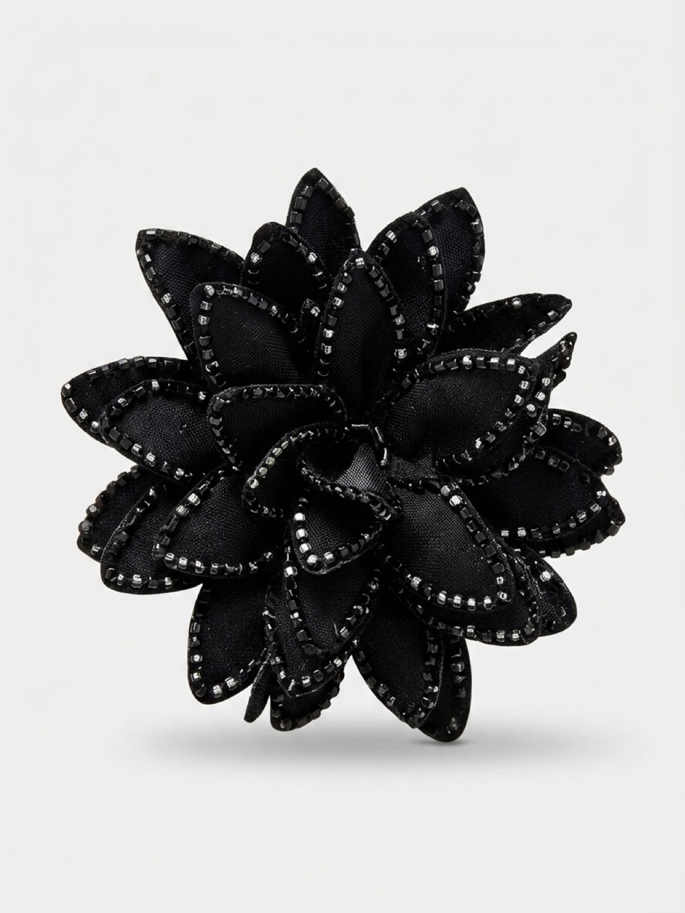 NWT Free People From Dusk Till Dawn Flower Choker Velvet Sparkle Black